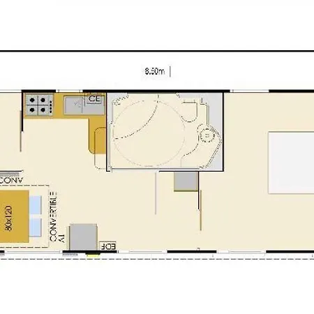 Mobilhome 4 Etoiles - Piscine - Eehicg بيت للعطل